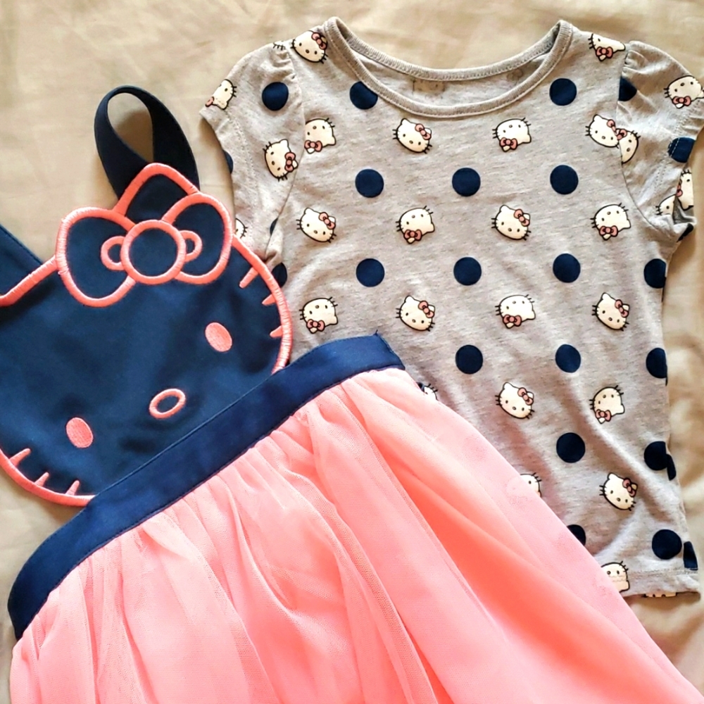 Hello Kitty Overall Skirt Set